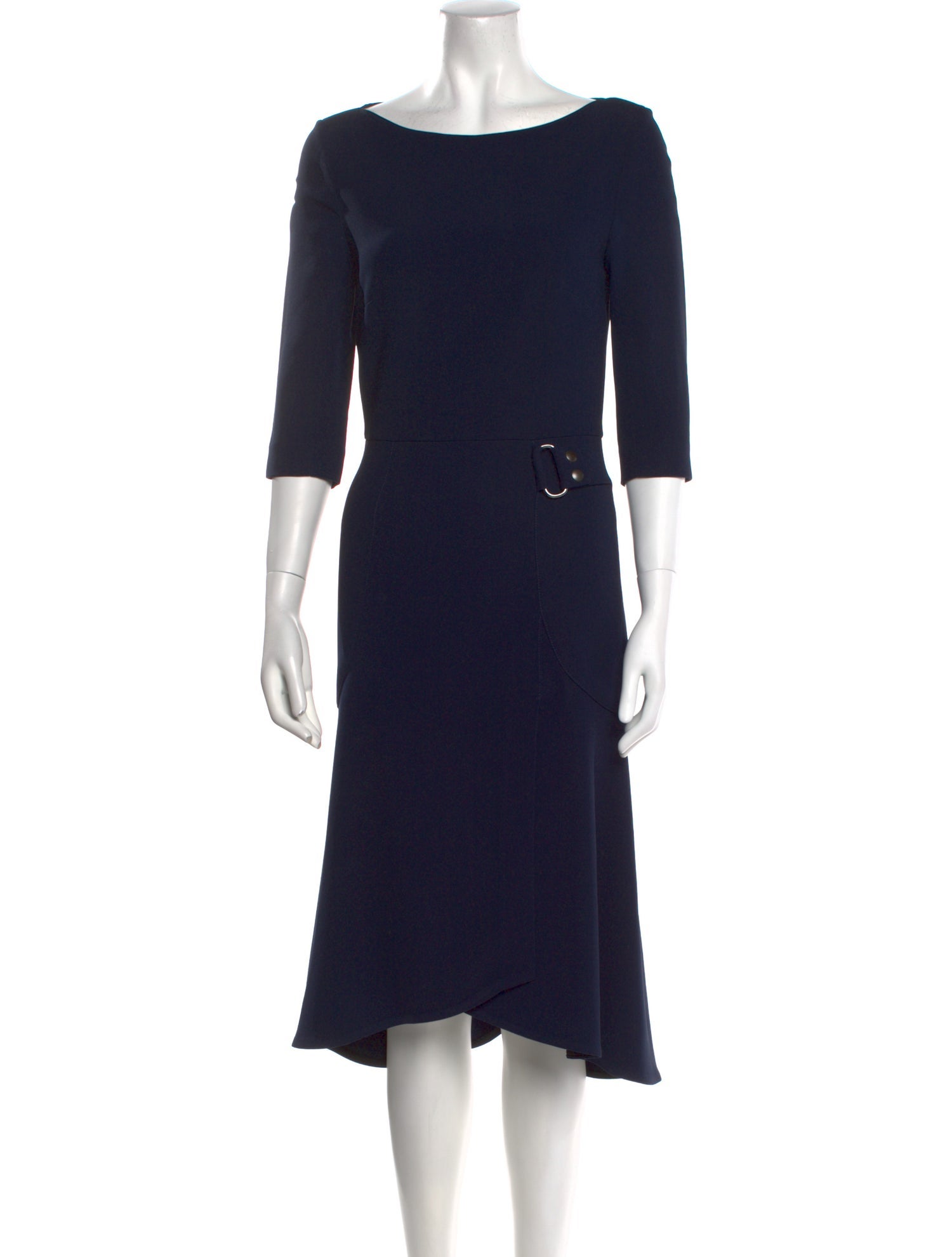 Roland Mouret Bateau Neckline Midi Length Dress