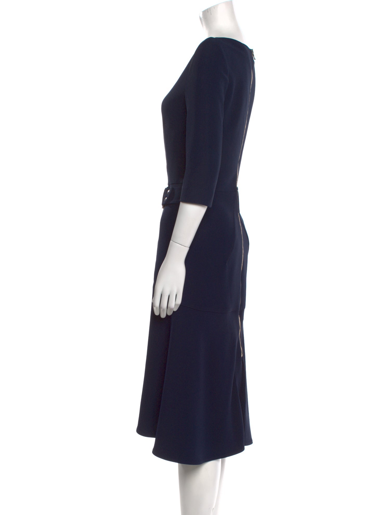 Roland Mouret Bateau Neckline Midi Length Dress