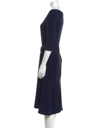 Roland Mouret Bateau Neckline Midi Length Dress
