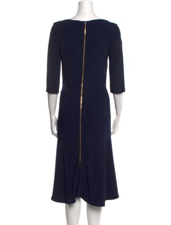 Roland Mouret Bateau Neckline Midi Length Dress