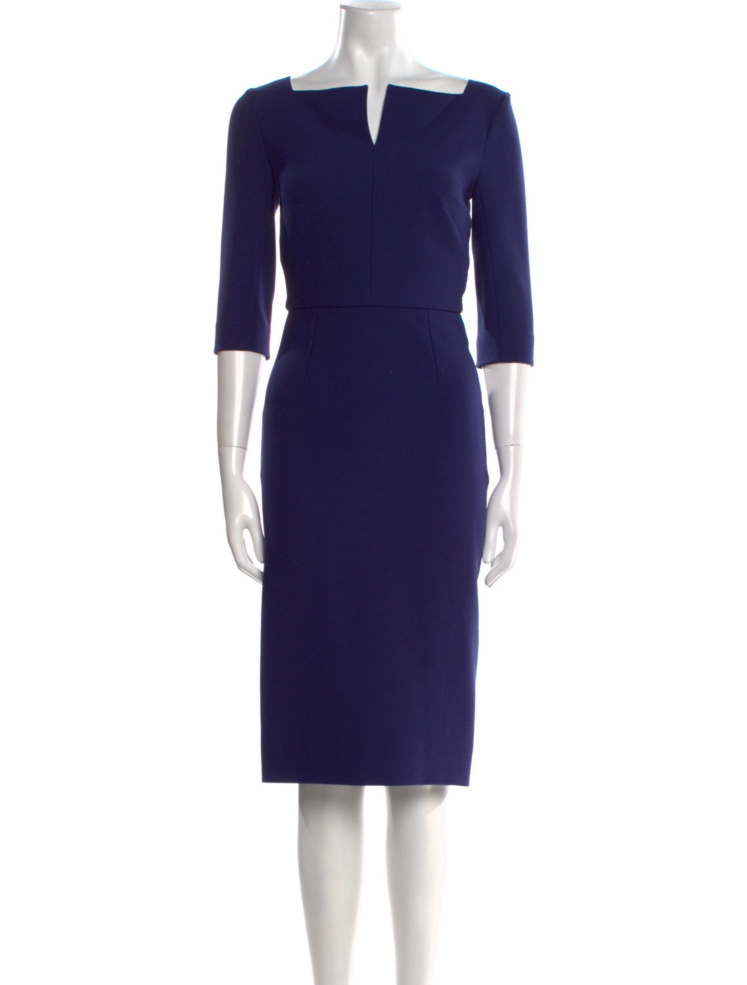 Roland Mouret V-Neck Midi Length Dress