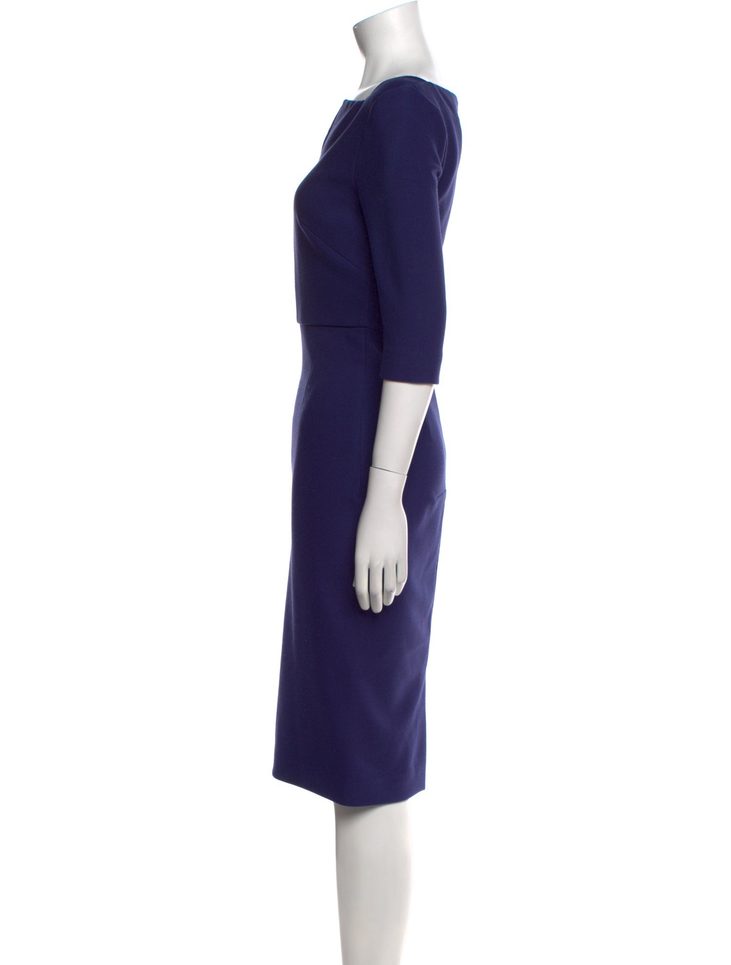 Roland Mouret V-Neck Midi Length Dress