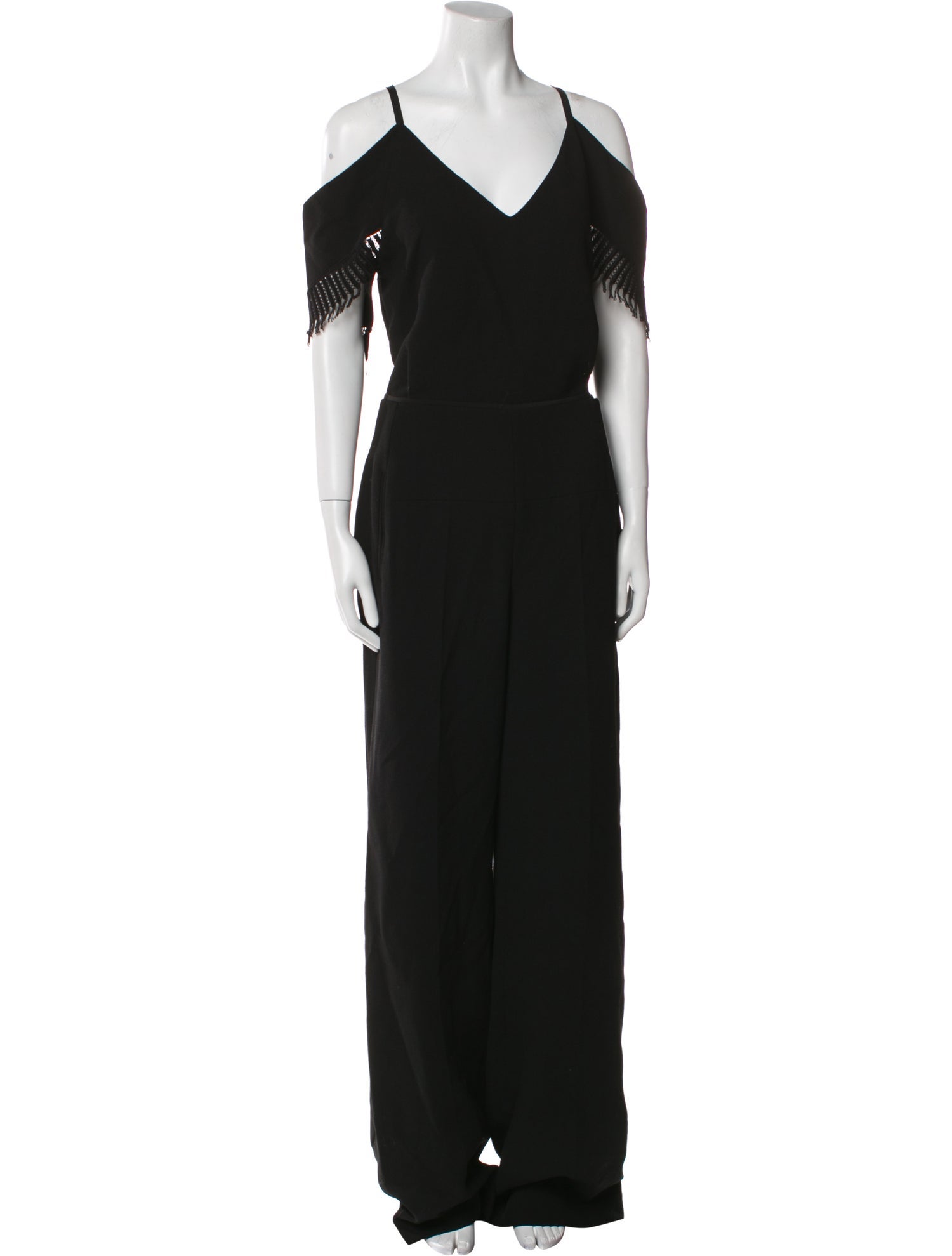 Roland Mouret Wool V-Neck Jumpsuit