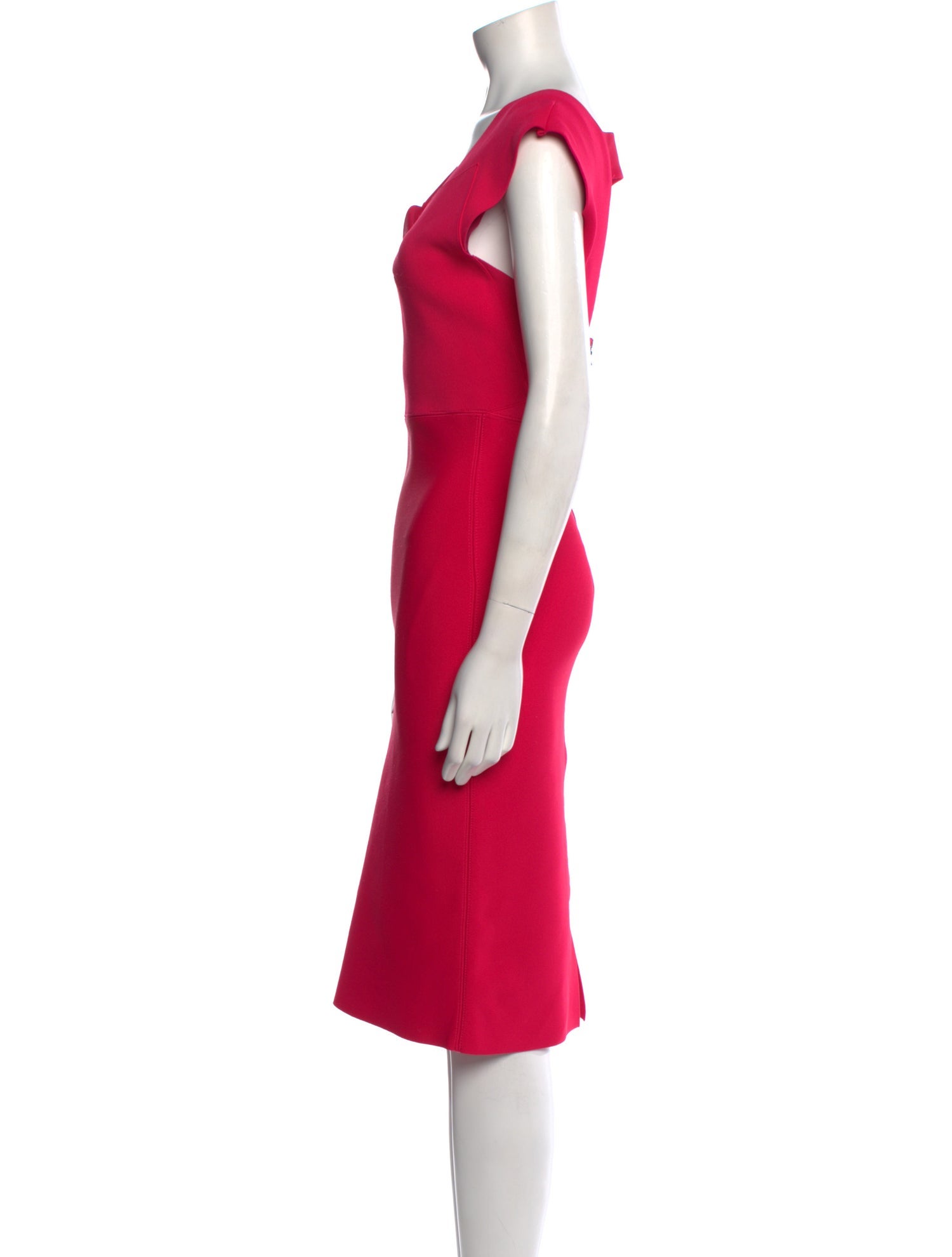 Roland Mouret Square Neckline Midi Length Dress