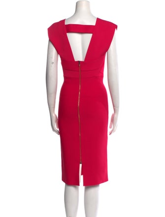 Roland Mouret Square Neckline Midi Length Dress