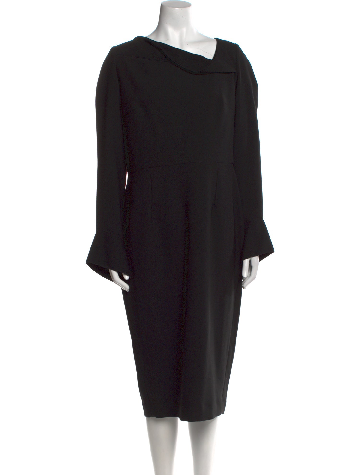 Roland Mouret Cowl Neck Midi Length Dress
