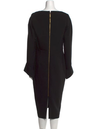 Roland Mouret Cowl Neck Midi Length Dress