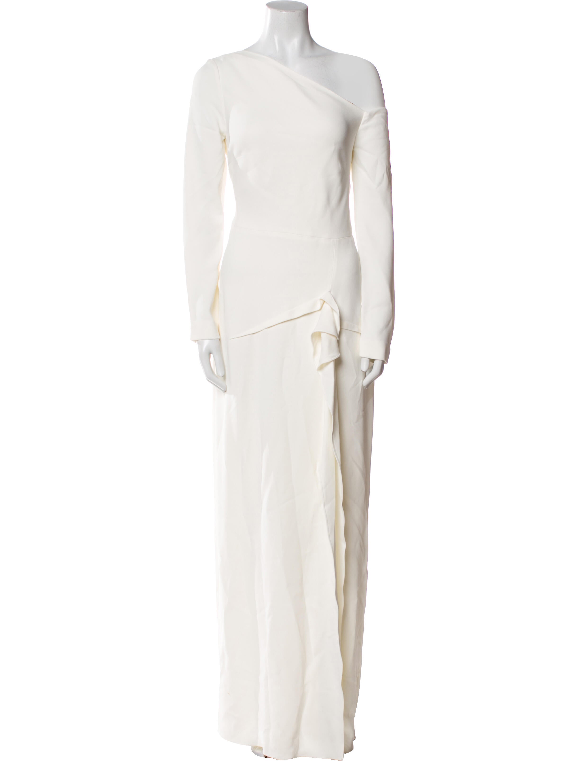 Roland Mouret One-Shoulder Long Dress