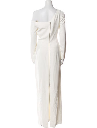 Roland Mouret One-Shoulder Long Dress