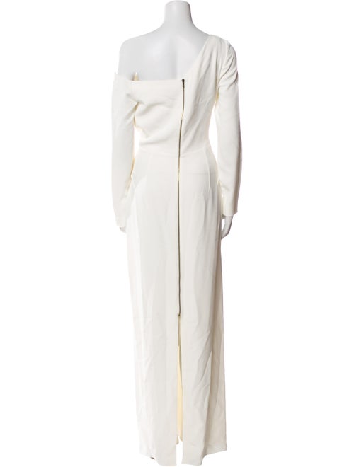 Roland Mouret One-Shoulder Long Dress
