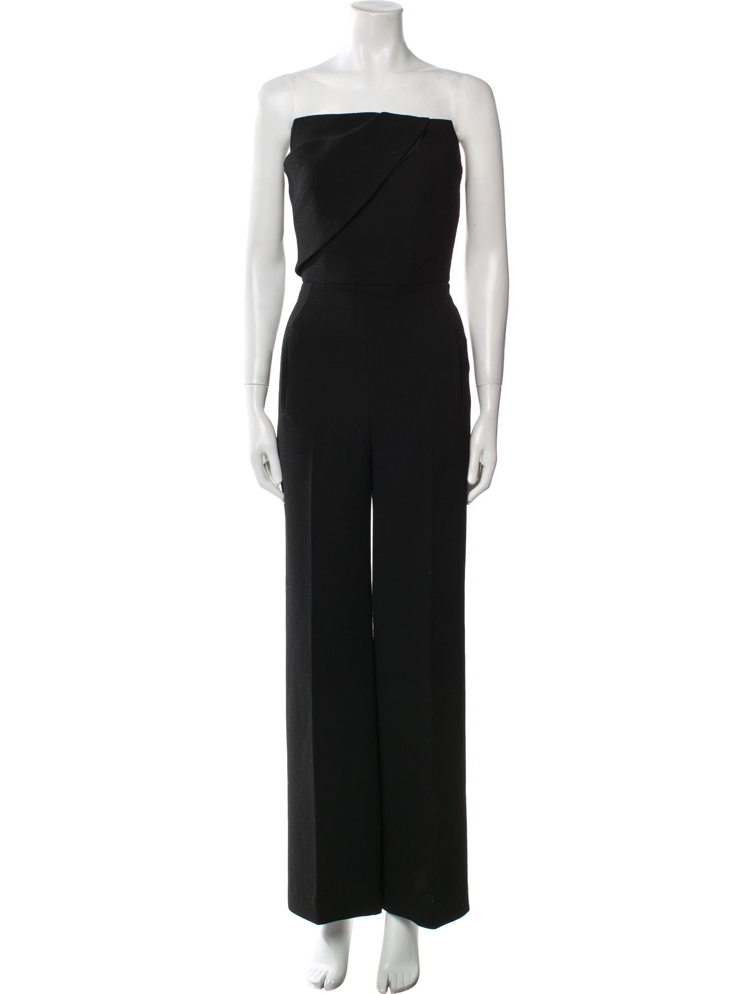 Roland Mouret Wool Strapless Jumpsuit