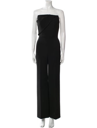 Roland Mouret Wool Strapless Jumpsuit