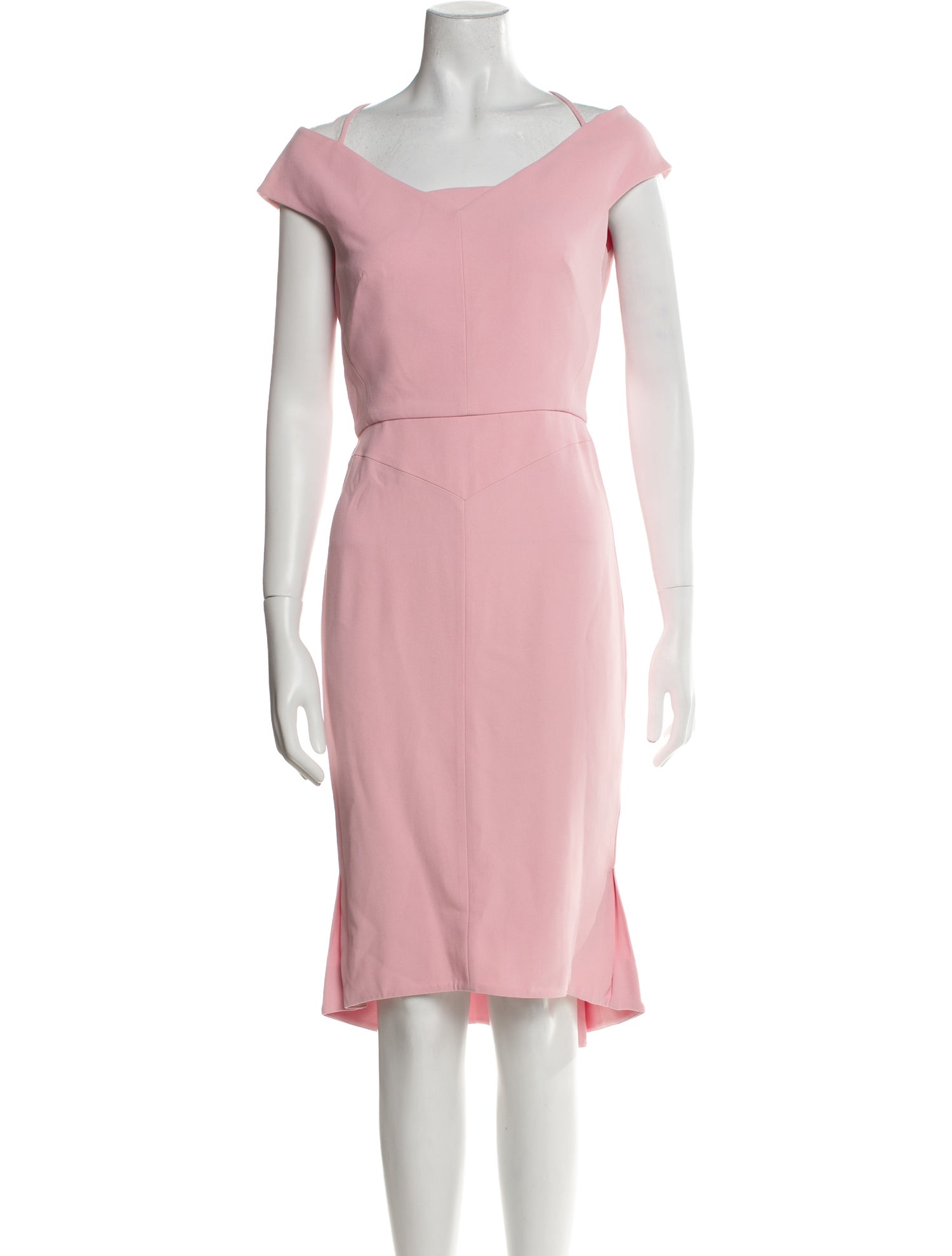 Roland Mouret Off-The-Shoulder Midi Length Dress