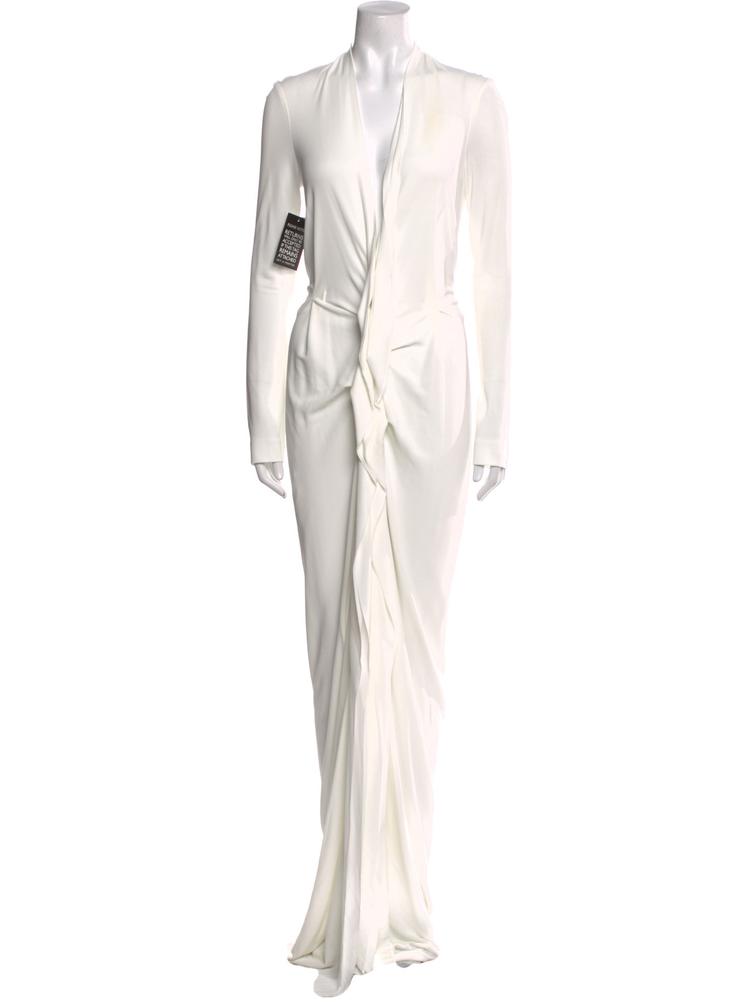 Roland Mouret V-Neck Long Dress