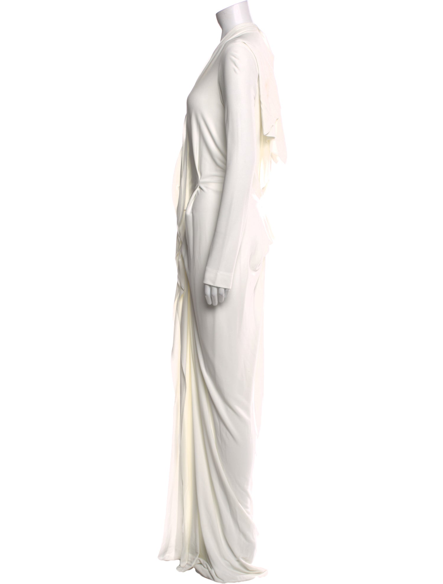 Roland Mouret V-Neck Long Dress