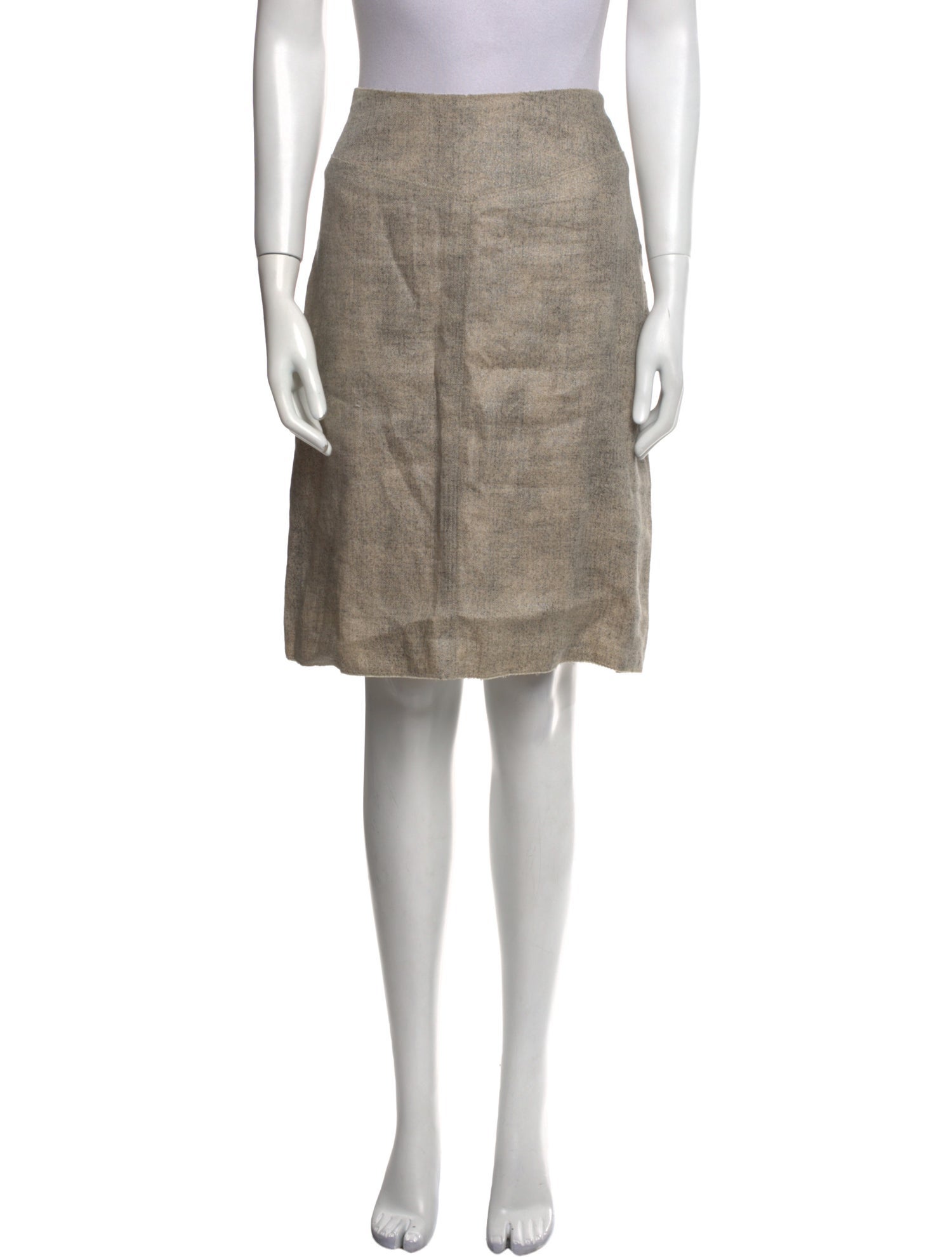 Roland Mouret Linen Knee-Length Skirt
