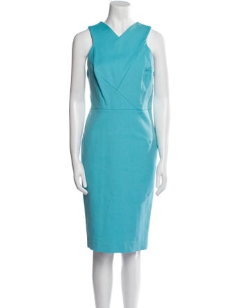 Roland Mouret V-Neck Knee-Length Dress