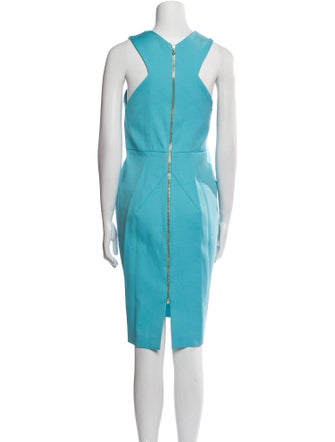 Roland Mouret V-Neck Knee-Length Dress