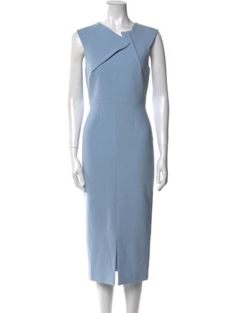 Roland Mouret V-Neck Midi Length Dress