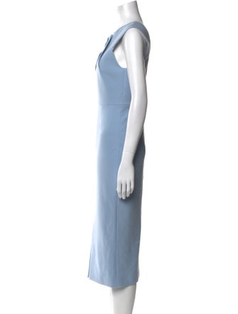 Roland Mouret V-Neck Midi Length Dress