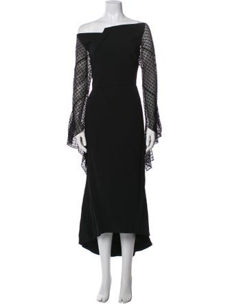 Roland Mouret Off-The-Shoulder Midi Length Dress