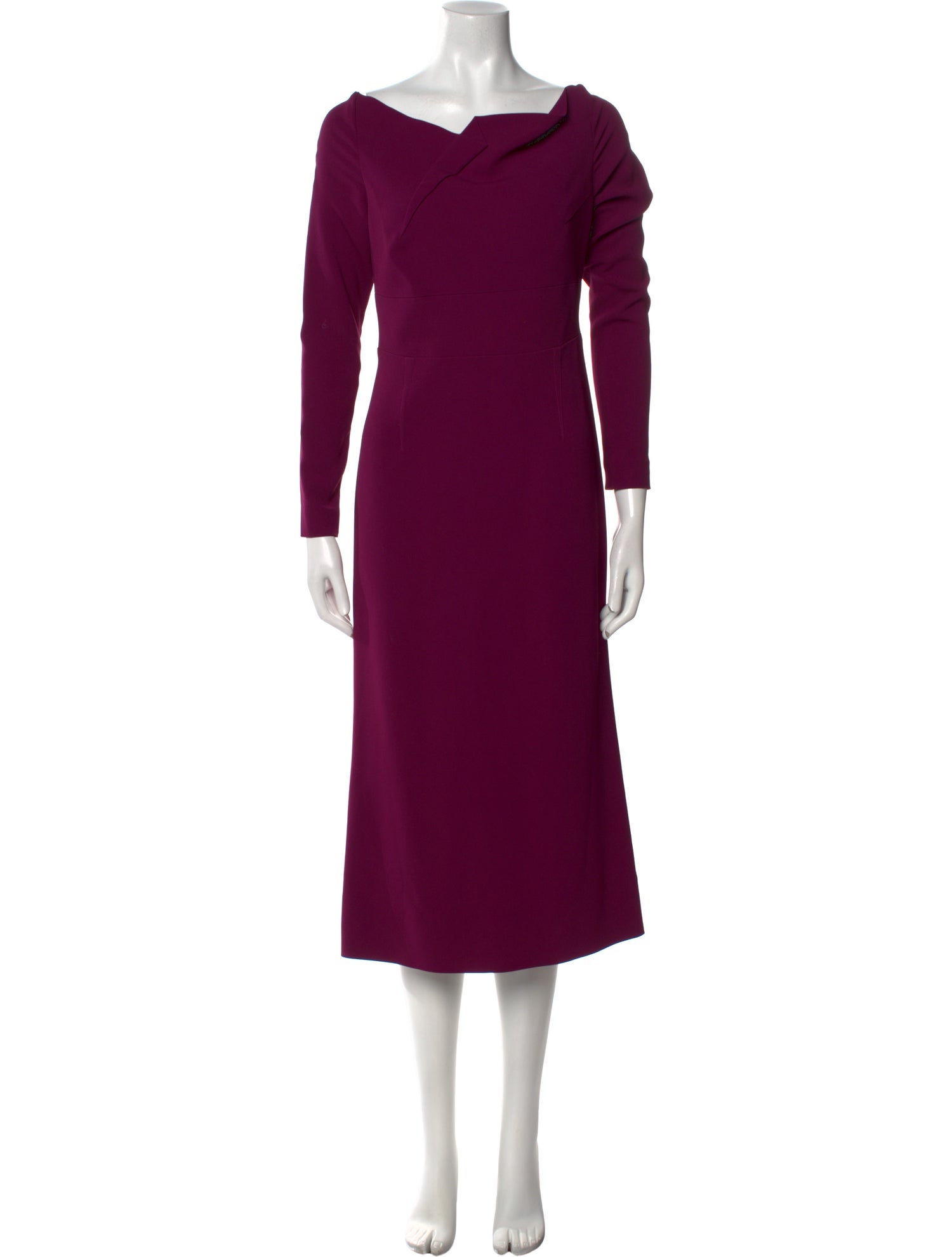 Roland Mouret Cowl Neck Midi Length Dress
