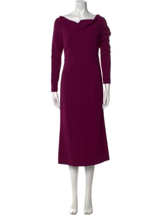 Roland Mouret Cowl Neck Midi Length Dress