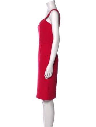 Roland Mouret Square Neckline Knee-Length Dress
