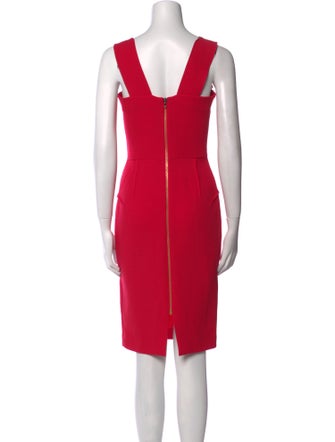 Roland Mouret Square Neckline Knee-Length Dress