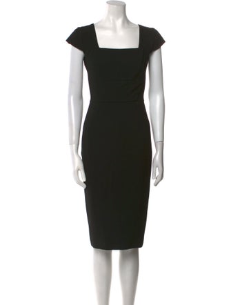Roland Mouret Square Neckline Knee-Length Dress