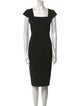 Roland Mouret Square Neckline Knee-Length Dress