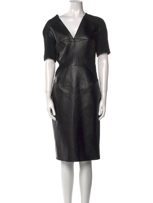 Roland Mouret Leather Midi Length Dress