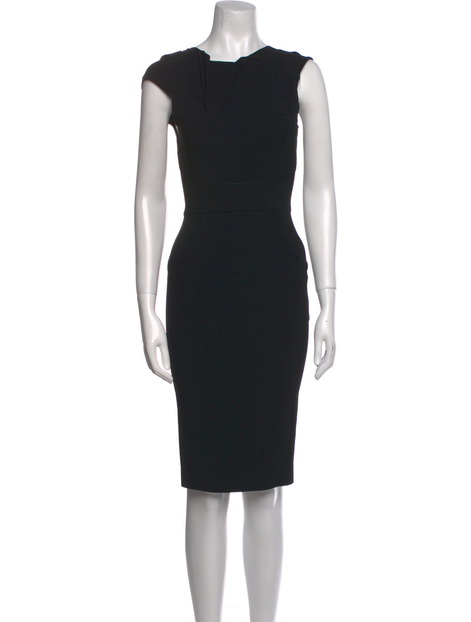 Roland Mouret Bateau Neckline Knee-Length Dress