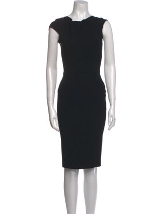 Roland Mouret Bateau Neckline Knee-Length Dress
