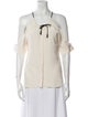Roland Mouret Silk Tie Neck Blouse