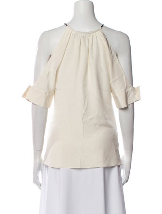 Roland Mouret Silk Tie Neck Blouse