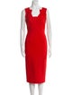 Roland Mouret Square Neckline Midi Length Dress