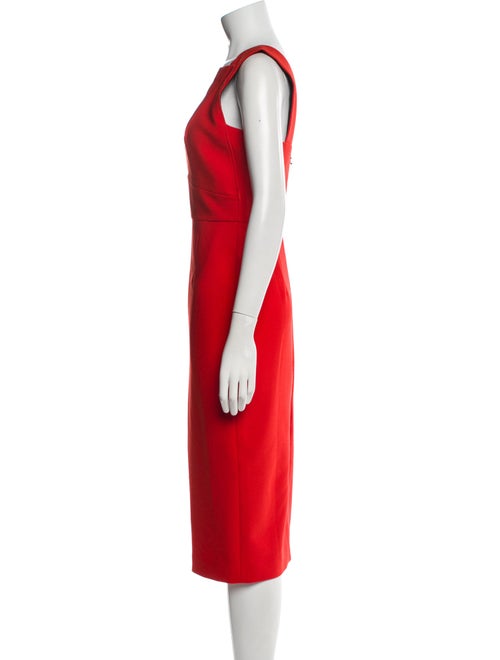 Roland Mouret Square Neckline Midi Length Dress
