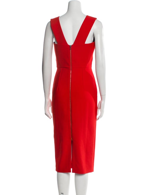 Roland Mouret Square Neckline Midi Length Dress
