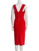 Roland Mouret Square Neckline Midi Length Dress