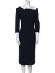 Roland Mouret Bateau Neckline Midi Length Dress
