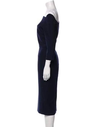 Roland Mouret Bateau Neckline Midi Length Dress
