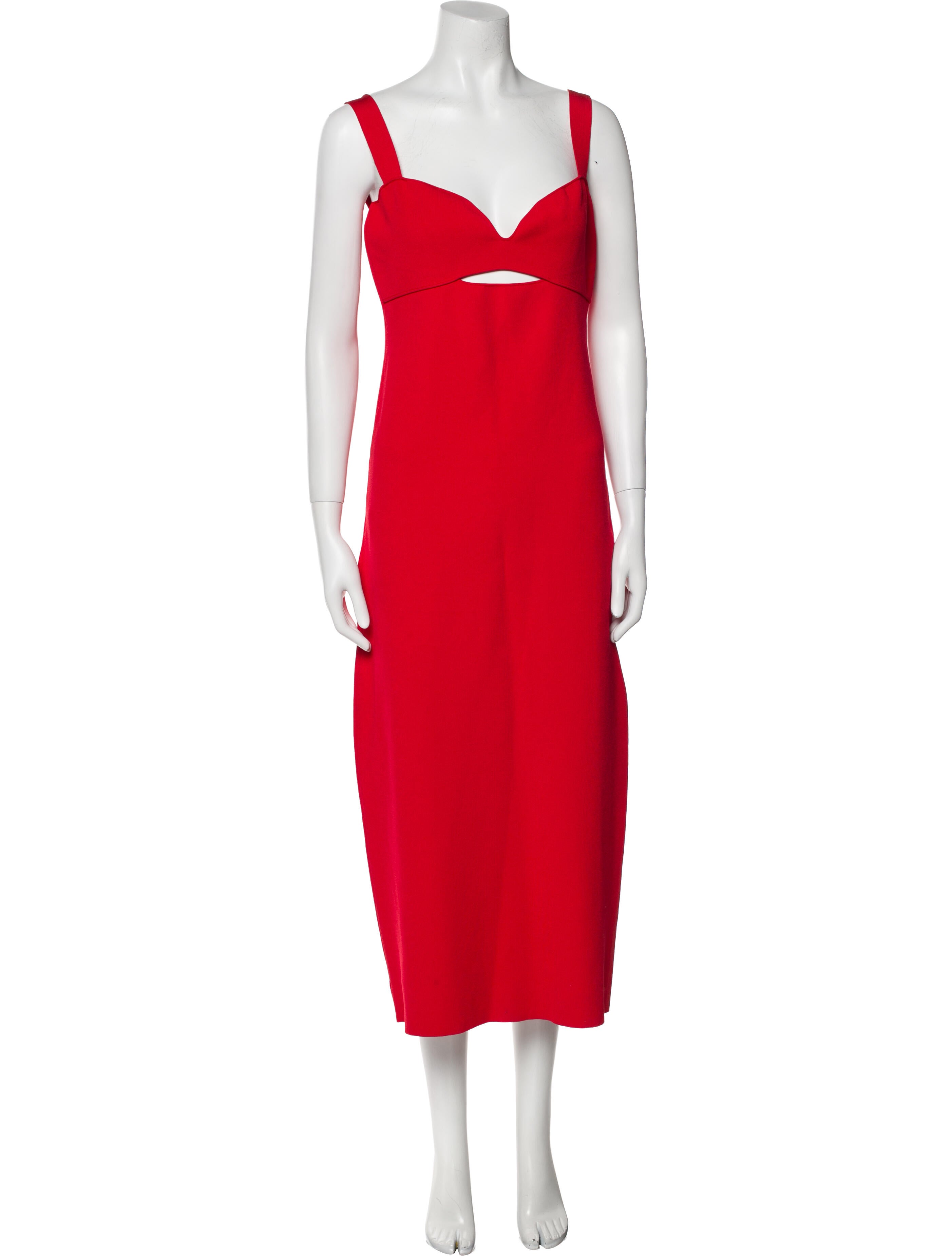 Roland Mouret V-Neck Long Dress