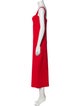 Roland Mouret V-Neck Long Dress