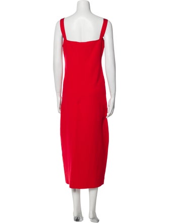 Roland Mouret V-Neck Long Dress