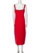 Roland Mouret V-Neck Long Dress