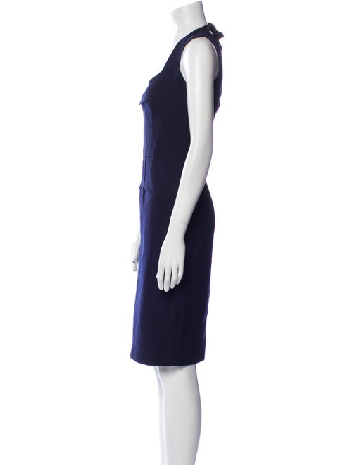 Roland Mouret V-Neck Knee-Length Dress
