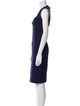 Roland Mouret V-Neck Knee-Length Dress