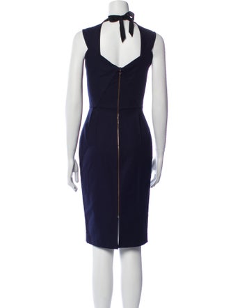 Roland Mouret V-Neck Knee-Length Dress