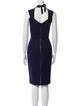 Roland Mouret V-Neck Knee-Length Dress